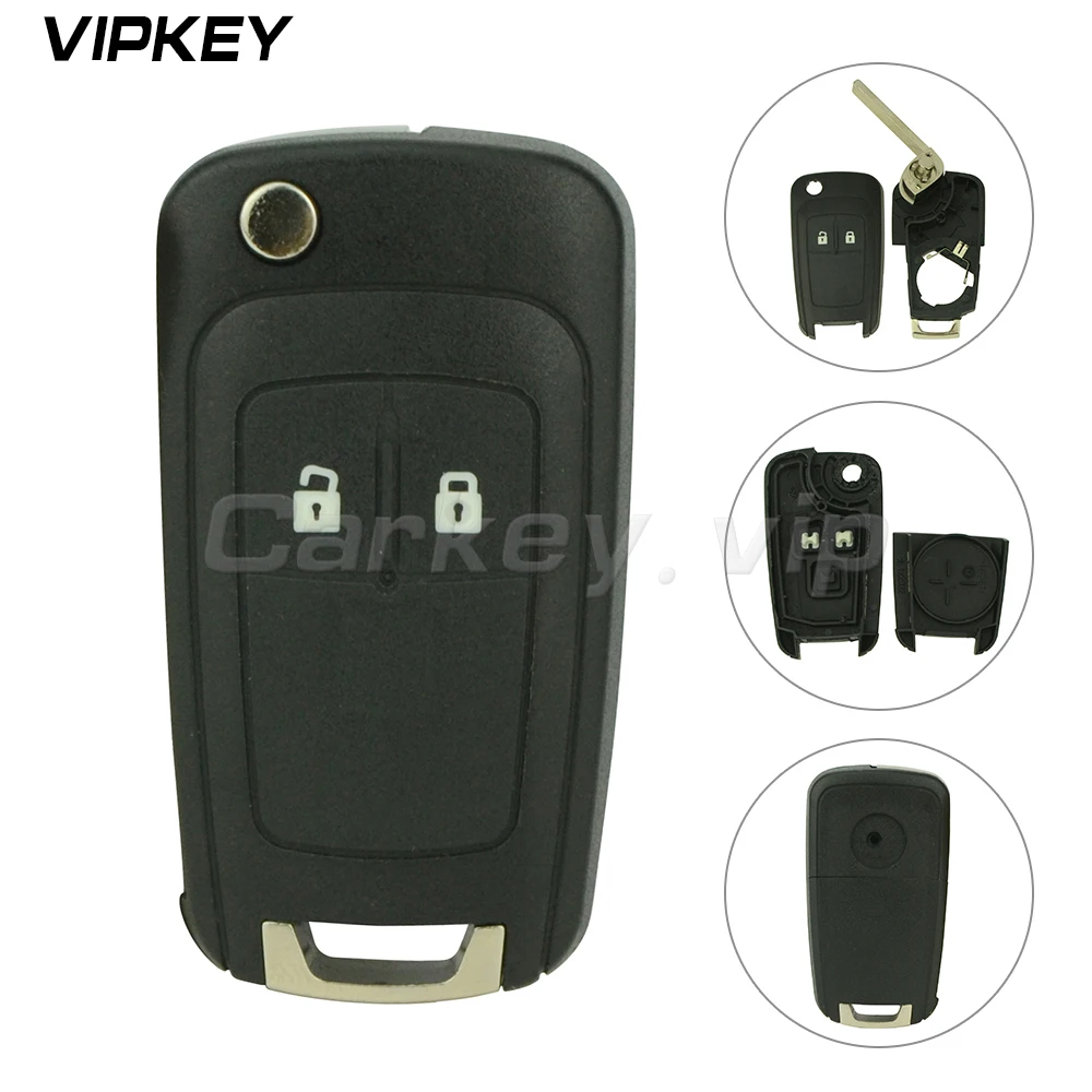 

Remotekey flip car remote key replacement shell case 2 button for Buick for Opel for Holden