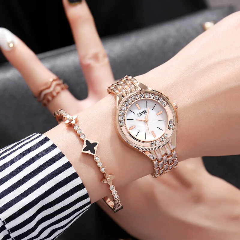 Montre Femme zivok Лидирующий бренд роскошные женские часы модные из нержавеющей стали