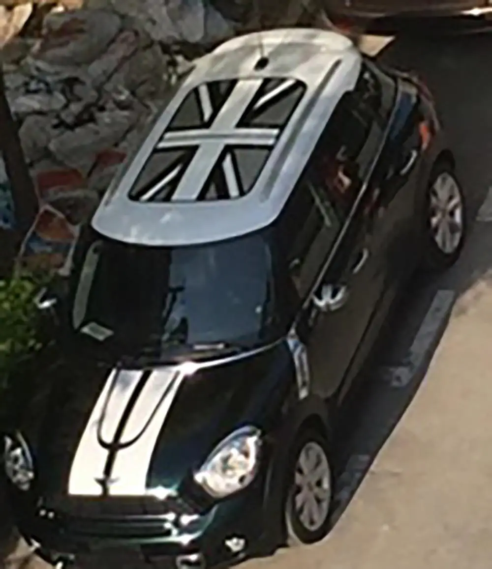 Autocollants Graphiques Blancs Uk Toit Ouvrant Pour Mini Cooper