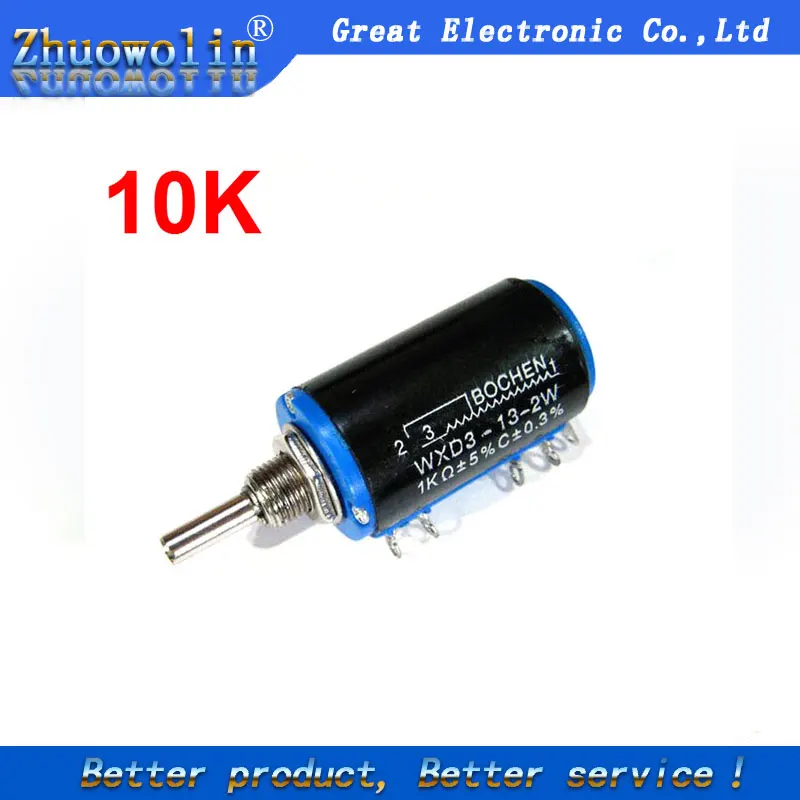1pcs Precision Potentiometers 10K ohm Wirewound Multi Turn