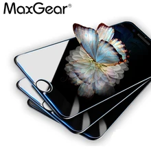 MaxGear 3PCS/Lot 9H Clear Tempered Glass For iPhone 4 4S 6 6S 7 8 Plus 5 5S 5C SE X Screen Protector Protective Shield Film