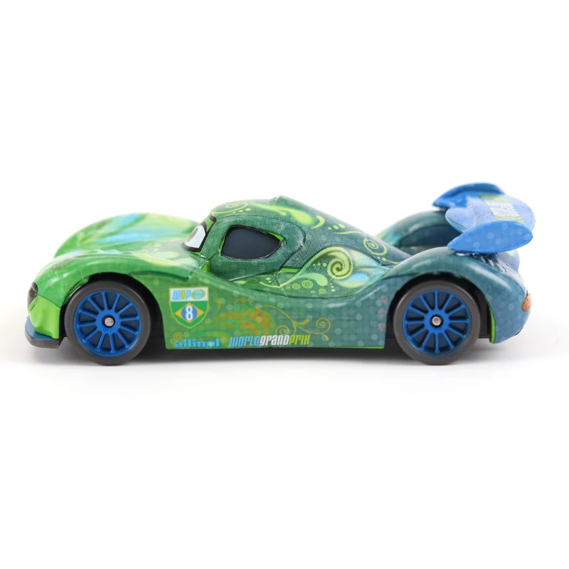 Тачки disney Pixar Тачки 2 Карла велосо с металлическим покрытием литой под давлением игрушечный автомобиль Свободный абсолютно в и наклейка