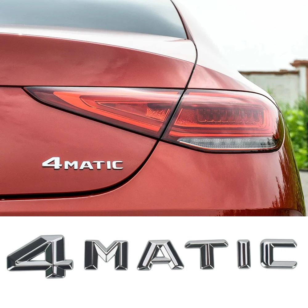 4matic буквы эмблема автомобиля хвост багажник Стикеры 3D ABS наклейки для Mercedes Benz SLS SLK