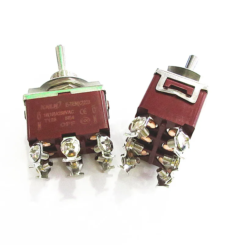 

Bilateral Self-reset E-TEN223 Toggle Switch Bidirectional Automatic Reset Rocker Switch 6-pin Switch