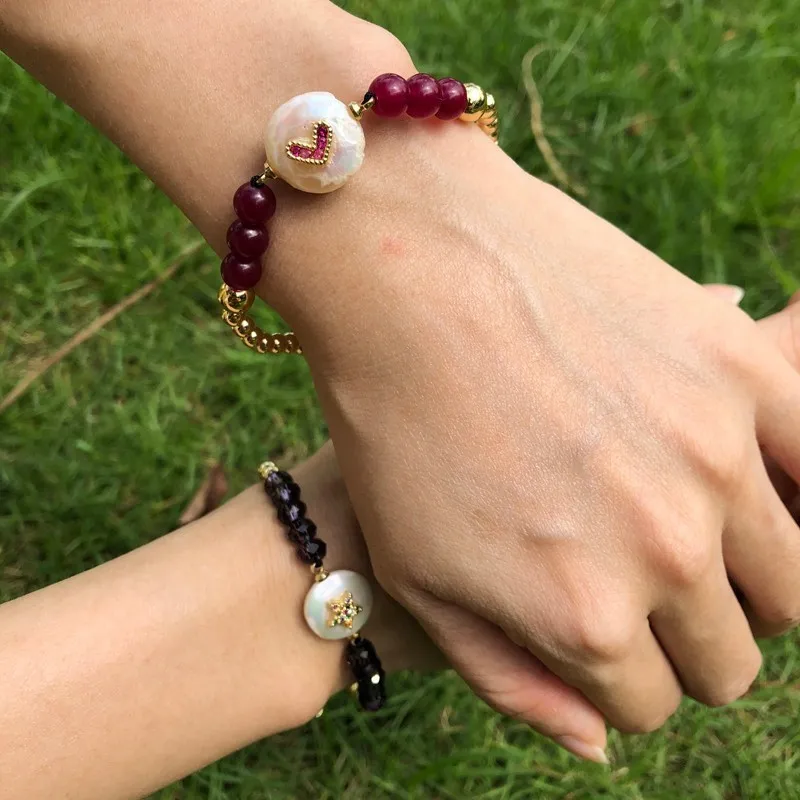 

2019 Bohemian Women Bracelet Heart Star Pearl Handmade Weave Beads Adjustable Bracelet Women Sweet Jewelry Gift