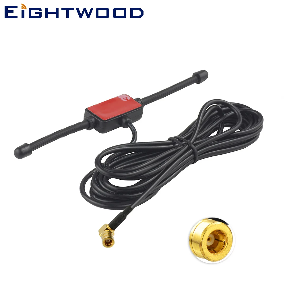 Eightwood 433 МГц DAB/DAB + Автомобильная Радио Антенна с усилением универсальная