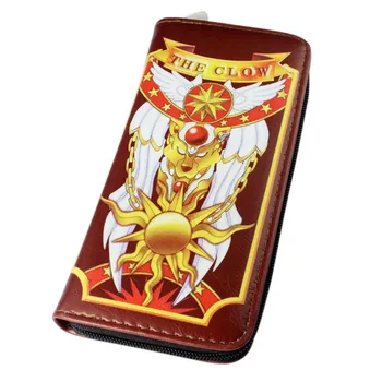 

Card Captor Sakura Anime Action Figure Printed Long Zip The Clow Print Ladies Fashion Handbag Purse Wallet Cosplay Bag