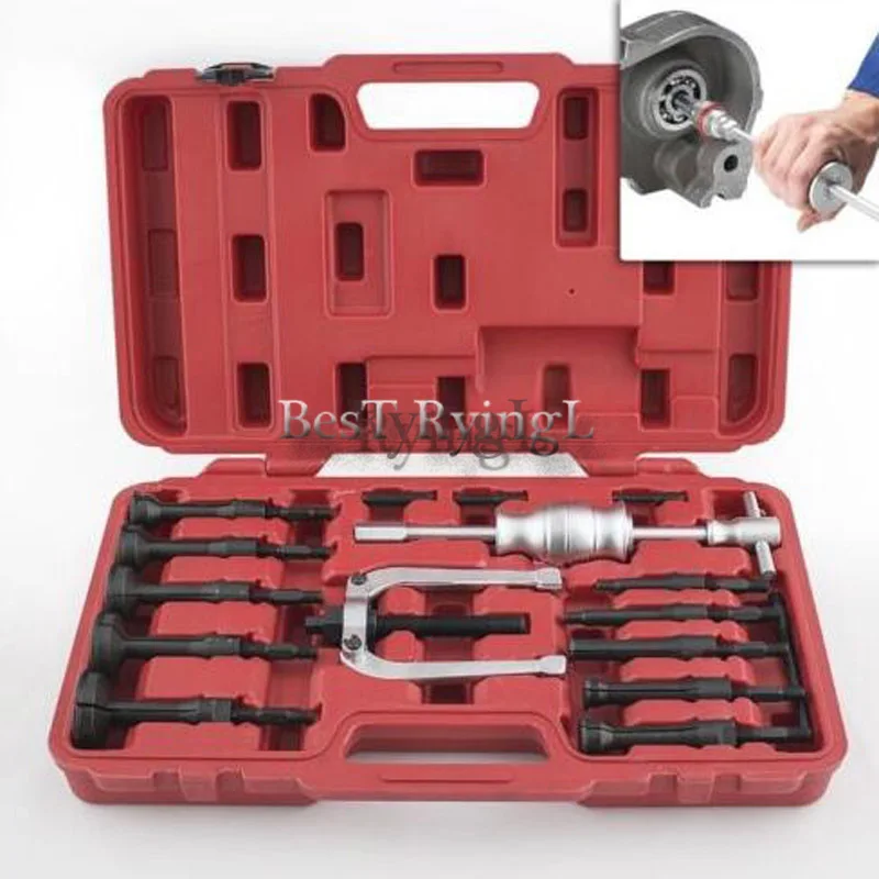 

* 16pcs Bearing Extractor Puller Set Blind Inner Bearing Removal Set