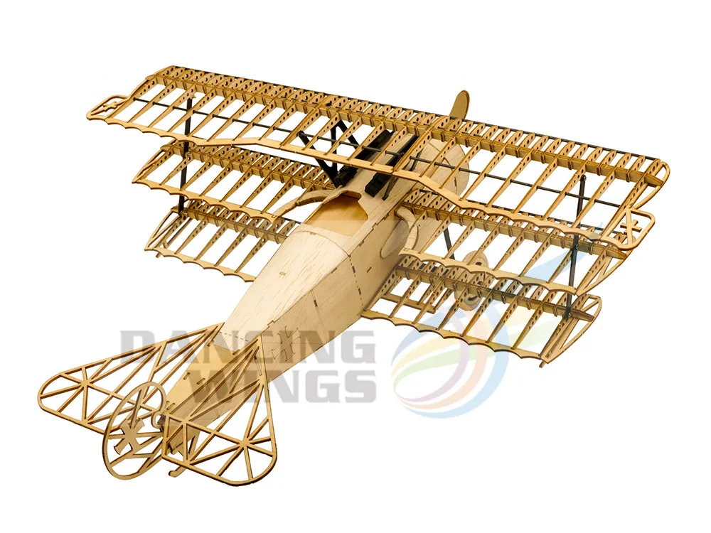 Balsa Wood Fokker DRI модель самолета комплект для строительства деревянных ремесел 3D