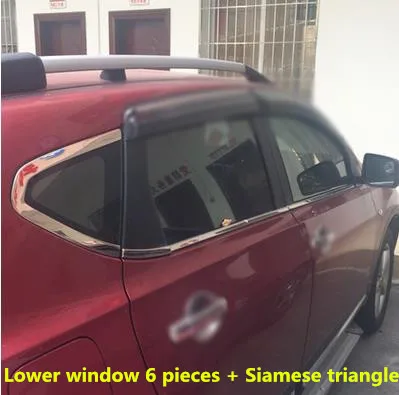 Высокое качество автомобиля Стайлинг из нержавеющей стали полосы окна автомобиля отделка украшения аксессуары для Nissan Qashqai J10 2007