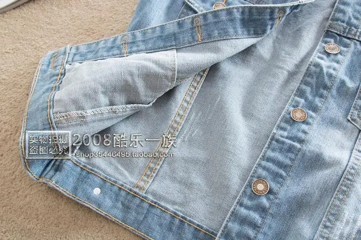 5XL Повседневный джинсовый жилет с дырками для женщин с отложным воротником Тонкий джинсовый жакет Женский Большой размер безрукавный джинсовый жилет Veste Femme