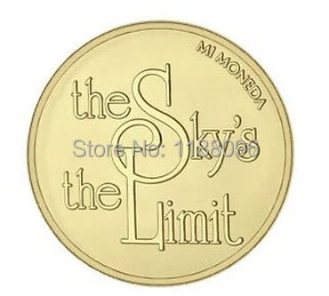 

Wholesale and retail Low price High quality NEW Stainless Steel Coin Sky is the Limit Pendant Coin hl50184