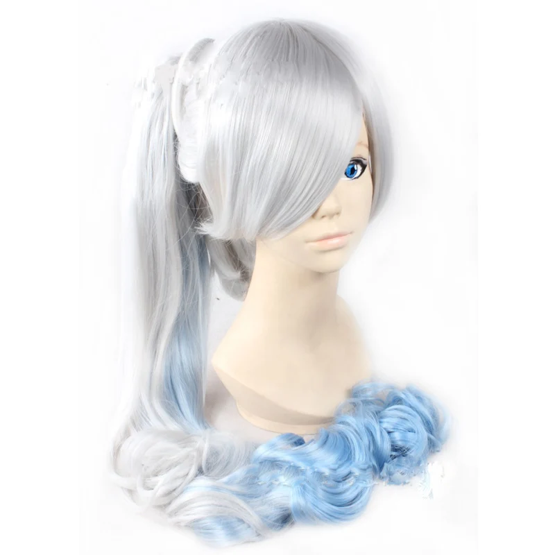 Coshome RWBY Ruby Rose Cosplay Wigs Weiss Schnee Blake Belladonna Yang Xiao Long Wig Red White Black Yellow Hair (6)
