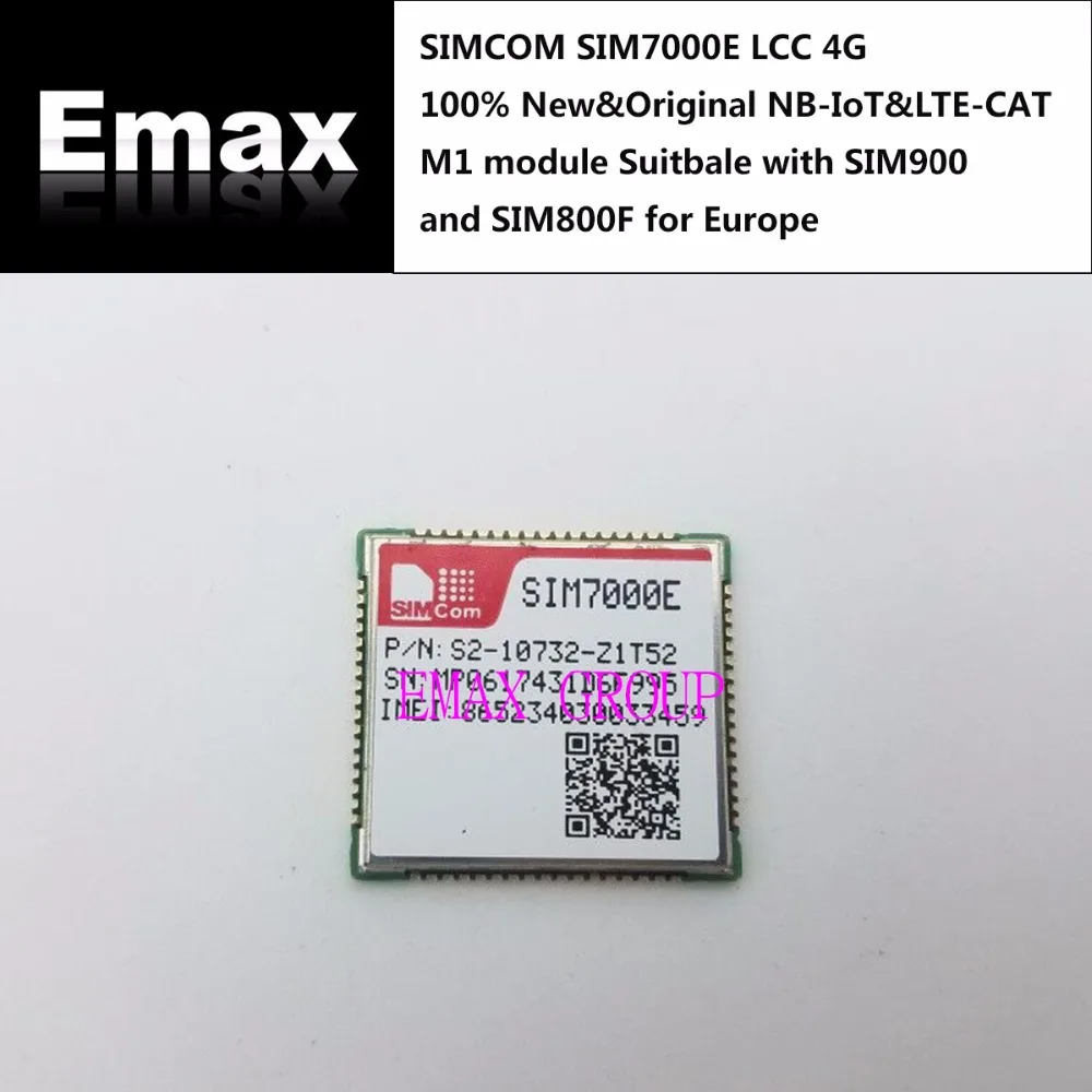 SIMCOM SIM7000E B3/B8/B20/B28 LCC 4G и NBIoT& LTE-CAT M1 модуль подходит с SIM900 и SIM800F для Европы