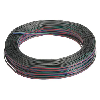 

Useful 4 Pin Wire Extension Connector Cable Cord For LED RGB Strip 3528 5050 Connector Colourful 50M