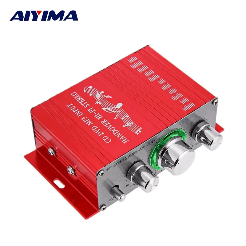 AIYIMA DC 12V Mini Audio Power Amplifier Stereo Car Sound