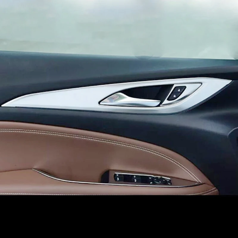 

For Opel Insignia 2017 2018 2019 car styling Stainless steel Car inner door handle Bowl protector frame Cover Trim