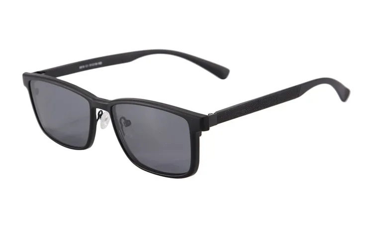 SHINU новые прямоугольные магнитные поляризационные солнцезащитные линзы для мужчин на прищепке, для вождения на солнцезащитных очках металлическая оправа для очков клип-на 9916