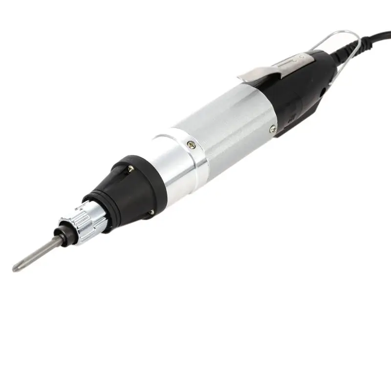 US Plug AC110-220V Battery Screwdriver DC Powered Electric Screwdriver With 10pcs Bits Stepless Speed Regulation Repair Tool