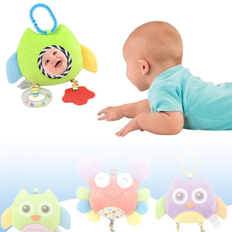 

New Cartoon Teether Can Be Hung In The Car Or Bedside Plush Toys Hang Stuffed Soft Doll Baby Kids Plush Toys