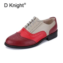 Женские оксфорды ручной работы из натуральной кожи на плоской подошве со шнуровкой; оксфорды; большие размеры 32-44; повседневные женские броги с резным узором