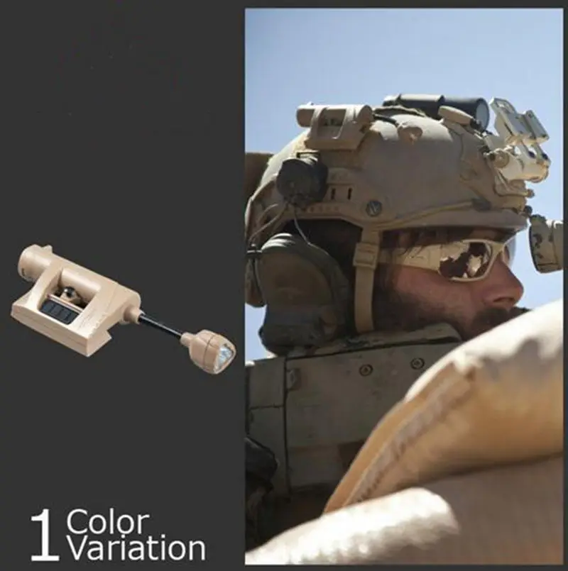 Tbest T/áctico Militar Casco L/ámpara de Luz LED,T/áctica Antorcha Seguridad Linterna Casco Noche de Flash de Antorcha Herramienta de Iluminaci/ón Ligera de Casco Duraderopara Caza Exterior Militar