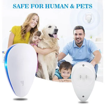 

1PCS Intelligent ultrasonic insect Repellents Electronic Anti Mosquito Insect Mouse Pest Repellent Repeller EU/US/UK Plug