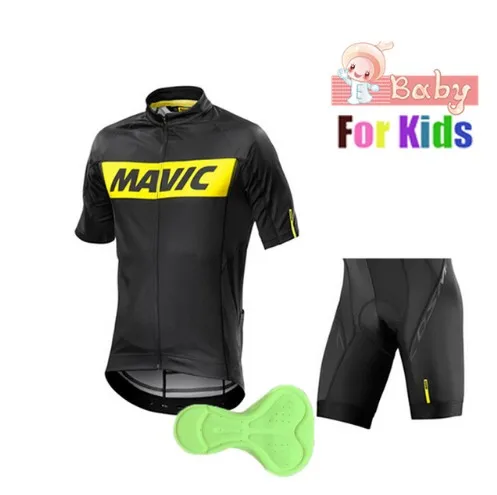 Mavic дышащая быстросохнущая детская велосипедная футболка, набор Pro Team, детская велосипедная Одежда для мальчиков, летняя велосипедная одежда, велосипедные шорты