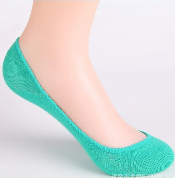 6 шт. = 3 пар/лот, женские носки из бамбукового волокна и хлопка ярких цветов, супер невидимые носки, Нескользящие летние женские тапочки высокого качества