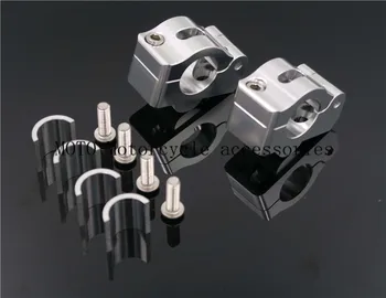 

22MM 7/8" Handlebar Handle Bar Risers Clamps Mounts Adaptor For Honda Yamaha Kawasaki Suzuki Street Bike Motorcycle Scooter