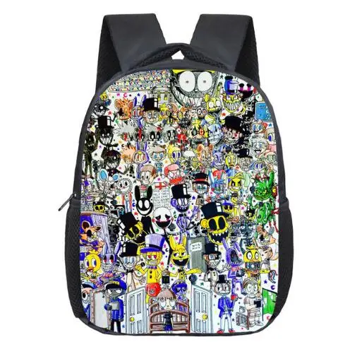 picture color 12 дюймов Детские пять ночей на рюкзаки с принтом Фредди аниме Fnaf рюкзак для мальчиков и девочек школьные сумки детский школьный рюкзак мини Повседневный Рюкзак - Цвет: picture color