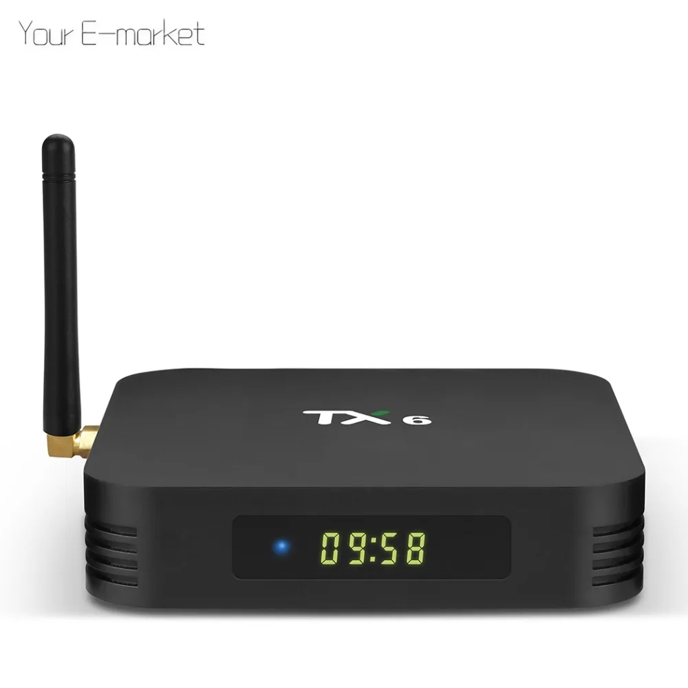 Tanix TX6 ТВ Android 9 0 Smart коробка DDR3 4G 32G Allwinner H6 4 ядра Декодер каналов кабельного