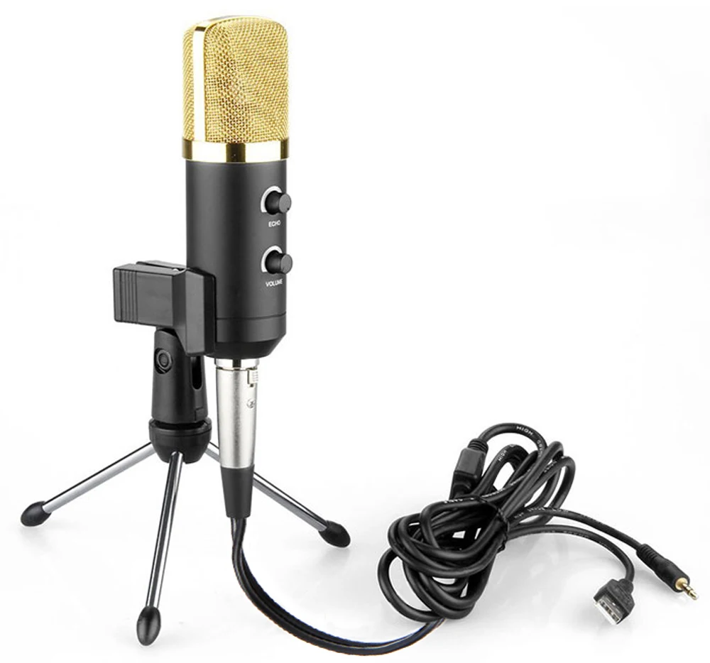 Professional Low Noise Sound Recording Microphone USB Wired
