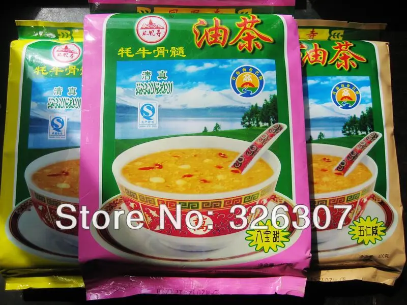 

Halal Phoenix Temple in Qinghai yak bone marrow specialty tea three flavors plateau breakfast Highlands healthy tea 400gX3bags