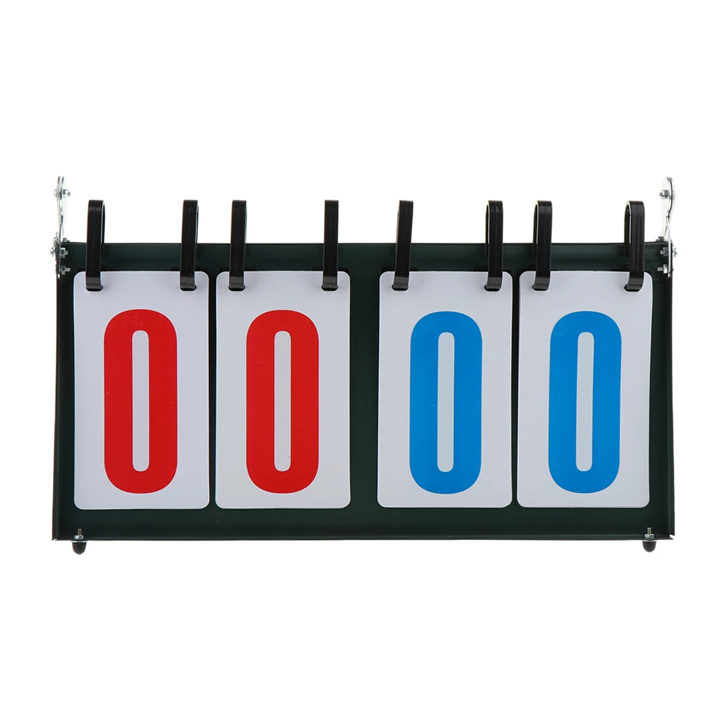Portable Flipper Scoreboard/Lightweight Scorekeeper/Convenient Score Recorder for Indoor Outdoor Sports Game Match