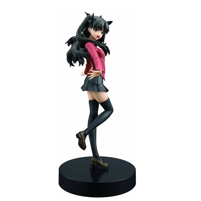 18 см аниме ночь SQ Ensaka Destiny Fate stay night tohsaka Rin ПВХ фигурку Модель игрушечные лошадки детский подарок коллекция