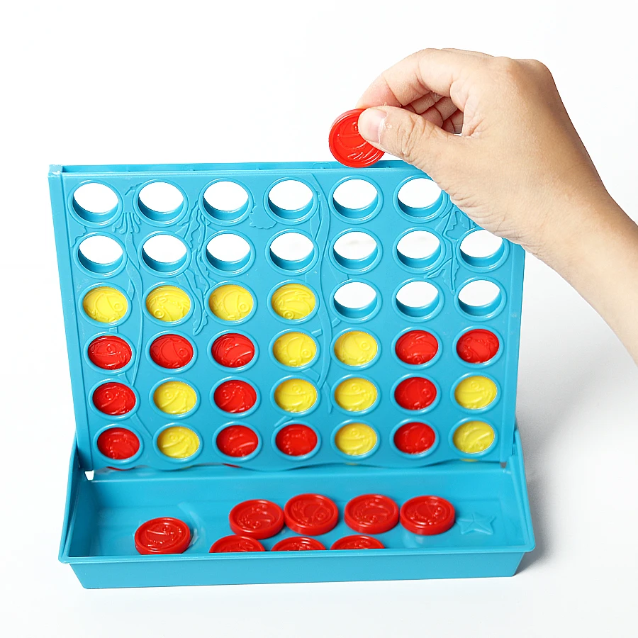

Classic Master Line Up 4 in a Row of Your Color to Win,Connect 4 Game Fun Popular Board Game Puzzle Toys Educational for kids