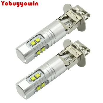 

H3 LED Light Bulbs CREE LED Chips Replacement Bulbs For Car Fog Lights 6000K Cool White(Pack of 2)