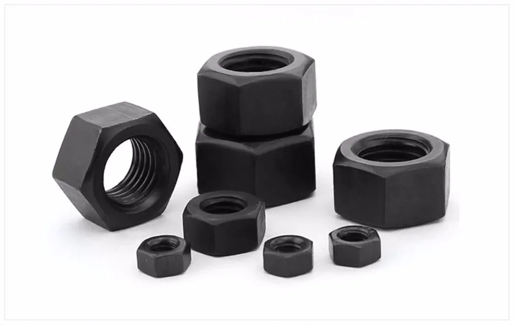 100pcs M2 M2.5 M3 Carbon Steel Black Hex Nut Hexagon Nuts Hexagonal Screw | Обустройство дома