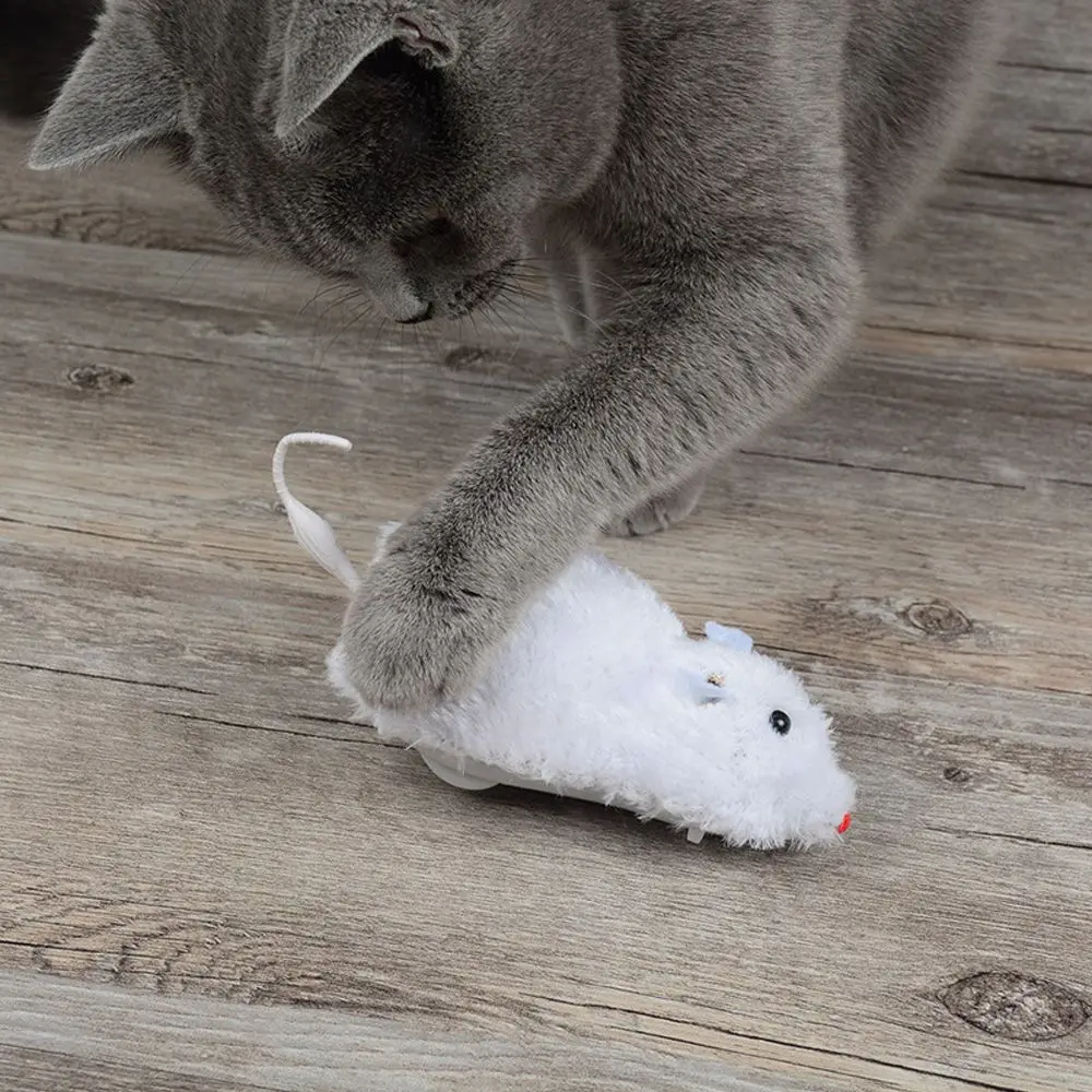 Creative color random Plush Mouse Clockwork Pet Cats Toys Funny