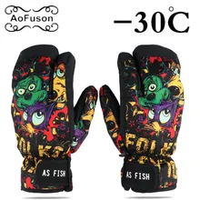 Зимние термостойкие лыжные перчатки для сноуборда, унисекс, водонепроницаемые, крутые, мужские перчатки для сноуборда, Wo men s Guantes для катания на лыжах, сноуборде
