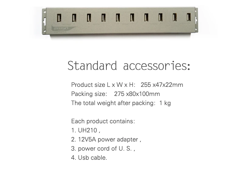 10 портов usb-хаб питания 12V5A для зарядного устройства 3g или Биткоин горнодобывающей промышленности usb-хаб 2,0 разветвитель