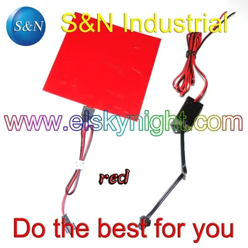 

DC12V Red 10X10CM el sheet el panel for car,house,party,dispaly,holiday,festival and model decoration free shipping