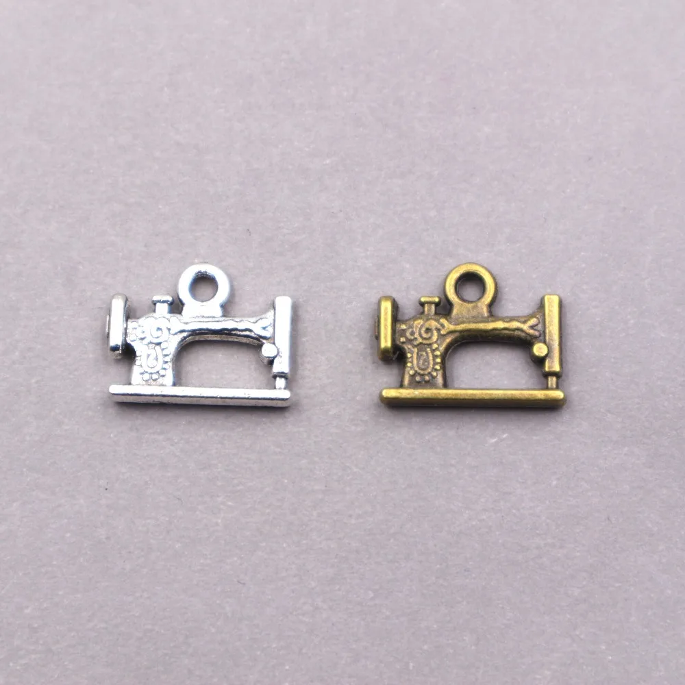 

14PCS Hot sell alloy charms Sewing Machine Charms Sewing Machine pendant for DIY Jewelry Making