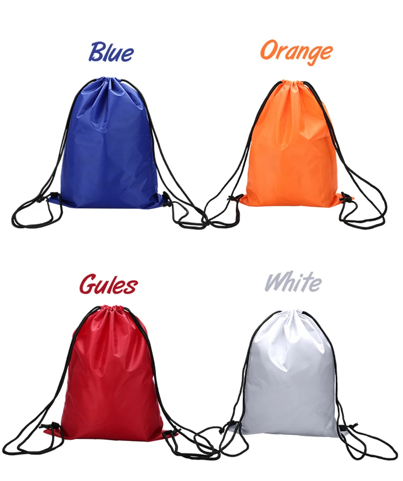 Zackpack нейлоновый рюкзак на шнурке с индивидуальным принтом логотипа, рюкзак для девочек, школьная спортивная водонепроницаемая сумка Mochila DB8