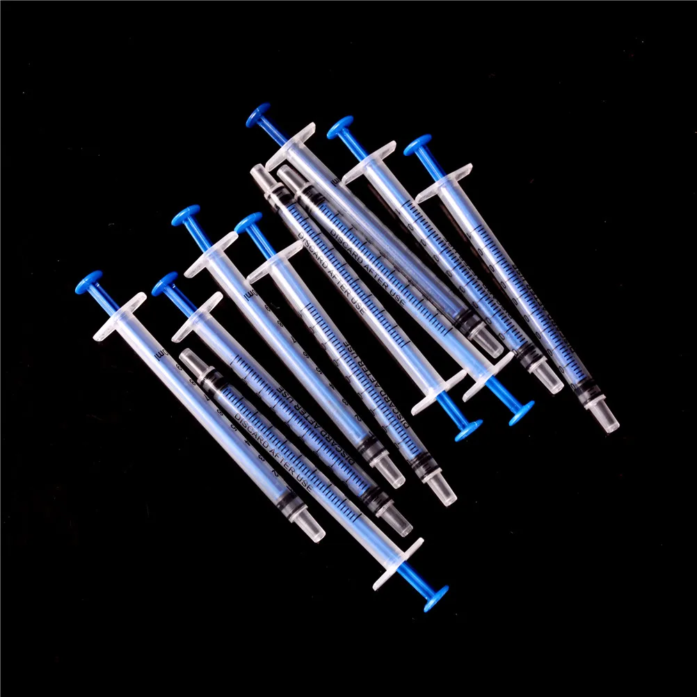 

10PCS Disposable Plastic Slim Nutrient Syringe for Kitchen Cooking Nutrient Syringe Injector 1mL