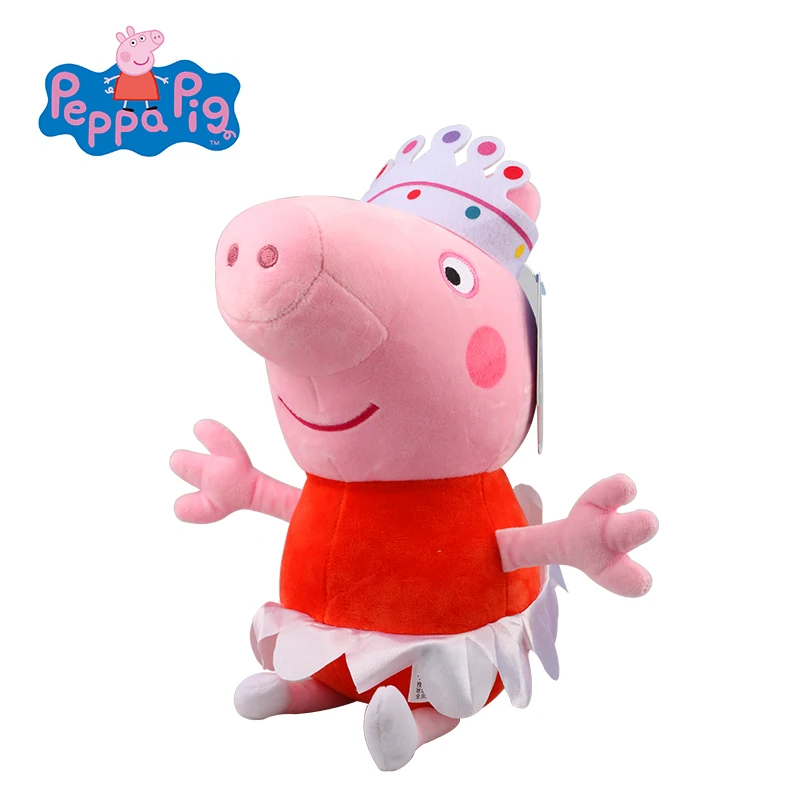 Оригинальный 30 см Peppa Джордж Свинья балета Kawaii Плюшевые животных постельных принадлежностей спальный наволочка ребенок диванную подушку