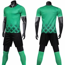 Взрослых пустые футбольные формы футболка с коротким рукавом Майки и шорты спортивный костюм комплект футбольной формы тренировочный костюм спортивная одежда