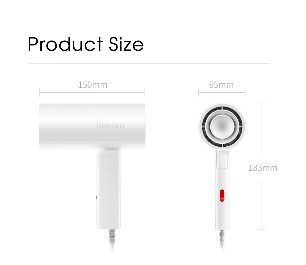 Reepro RP - HC04 Mini Folding Electric Hair Dryer