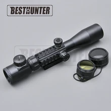 Охотничий прицел 3-9x40 Оптический прицел с подсветкой прицельное приспособление ночной съемки принимаем снайперская винтовка для страйкбола AR15 AR10. 223/. 308
